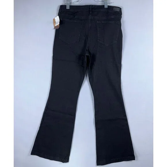 Sofia Vergara Melisa High Rise Flare Jeans Womens Size 14 Denim Stretch Black - Picture 2 of 11